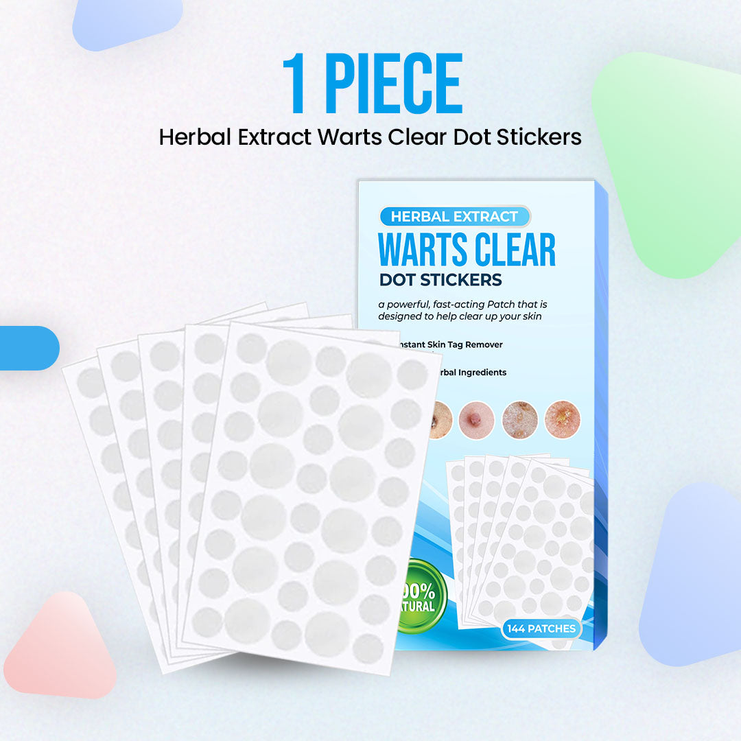 Herbal Extract Warts Clear Dot Stickers