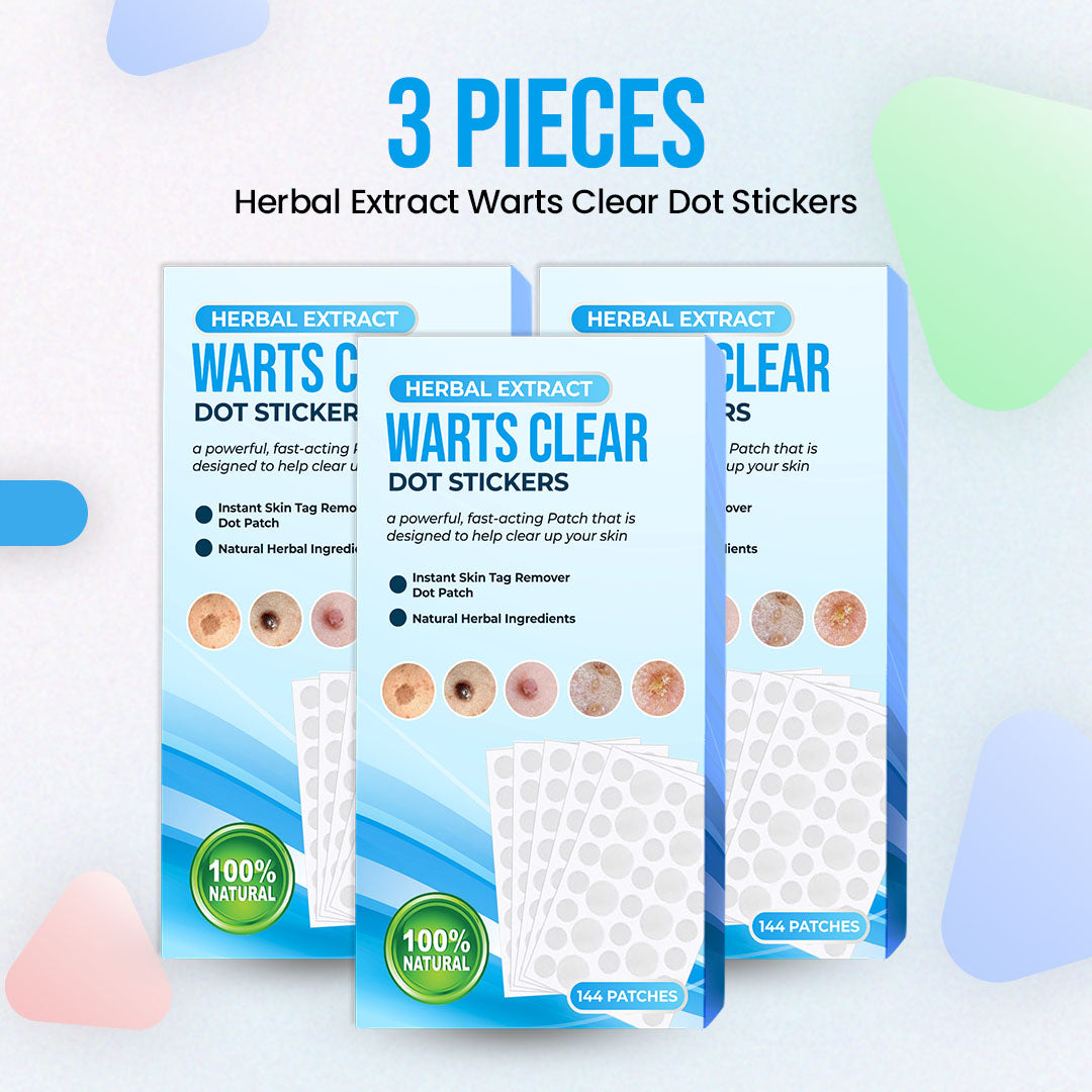 Herbal Extract Warts Clear Dot Stickers