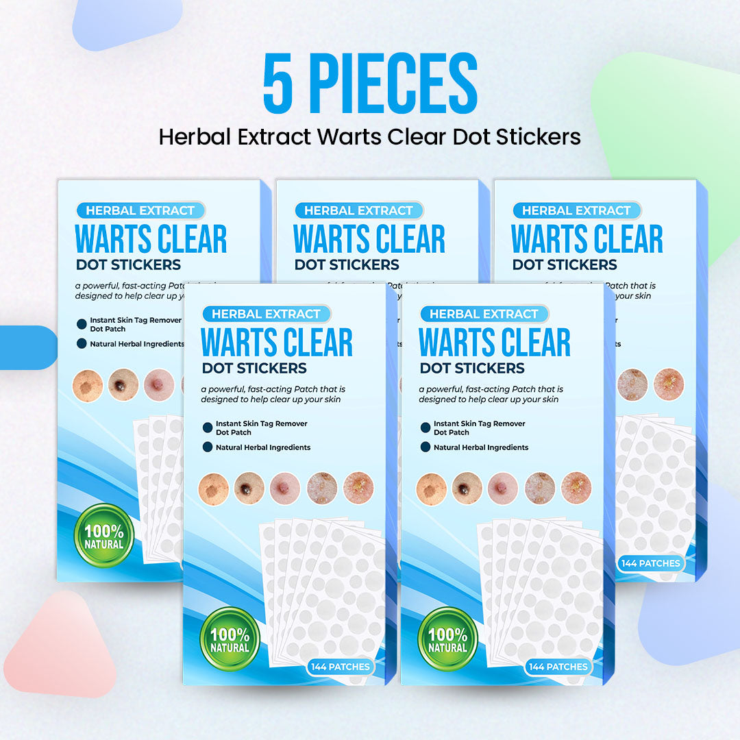 Herbal Extract Warts Clear Dot Stickers