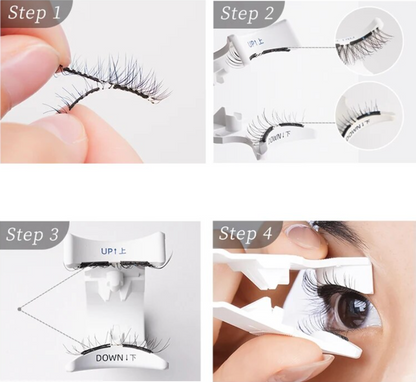 Buy 1, Get 2 Pairs of Reusable Magnetic Eyelashes + Lash Installer