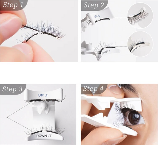 Buy 1, Get 2 Pairs of Reusable Magnetic Eyelashes + Lash Installer