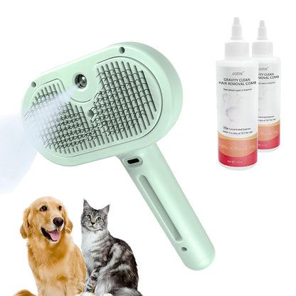 Cozyk™ Exclusive Patented Rechargeable Steam Pet Grooming Brush