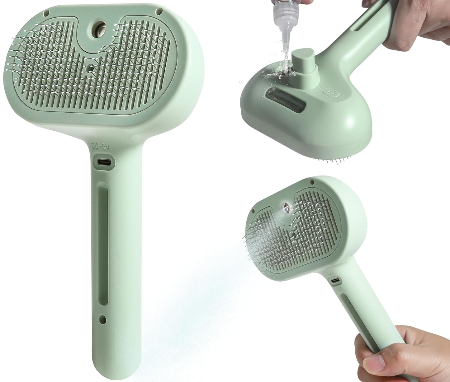 Cozyk™ Exclusive Patented Rechargeable Steam Pet Grooming Brush