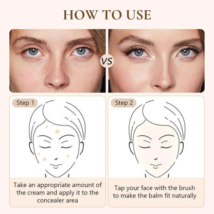 Waterproof Three-Color Concealer Palette – Full-Coverage & Moisturizing