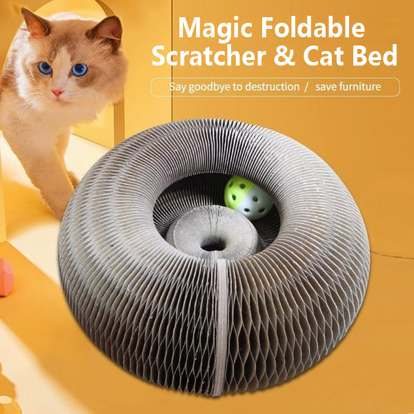 🐱Magic Foldable Scratcher & Cat Bed🛌 - Buy 2 & Save 15% - TODAY ONLY