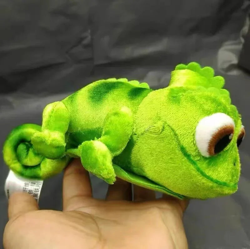 Stock Cartoon Chameleon Plush Toys Soft Stuffed Animals Plushie Toys Pascal Rapunzel Shoulder Decor Fun Toy Girl Kid Xmas Gifts