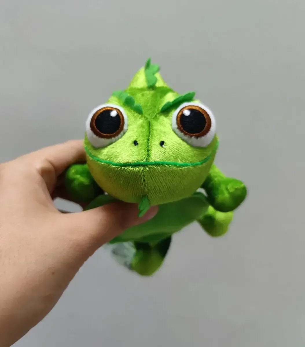 Stock Cartoon Chameleon Plush Toys Soft Stuffed Animals Plushie Toys Pascal Rapunzel Shoulder Decor Fun Toy Girl Kid Xmas Gifts