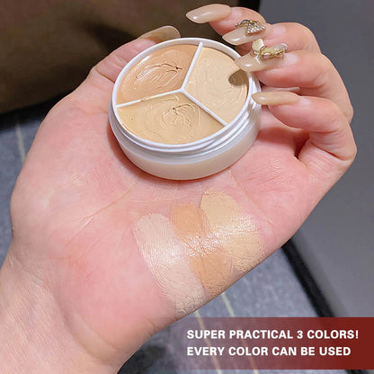 Waterproof Three-Color Concealer Palette – Full-Coverage & Moisturizing